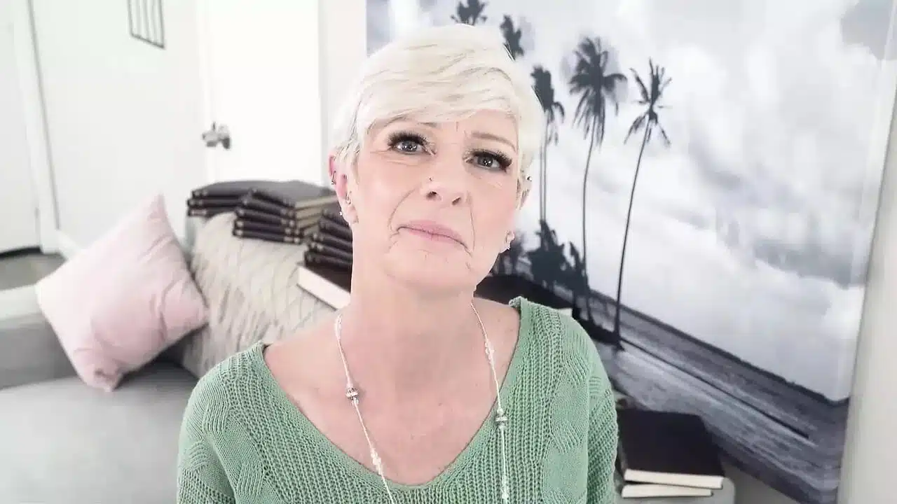 Step-grandson Accidentally Catches His Step-nana Masturbating Wildly With A Huge Sex Toy – PervNana