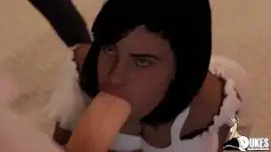 2D & 3D MILF takes BBC in every hole