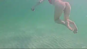Amateur long legs perfect body girl’s relaxing underwater swimming ASMR POV