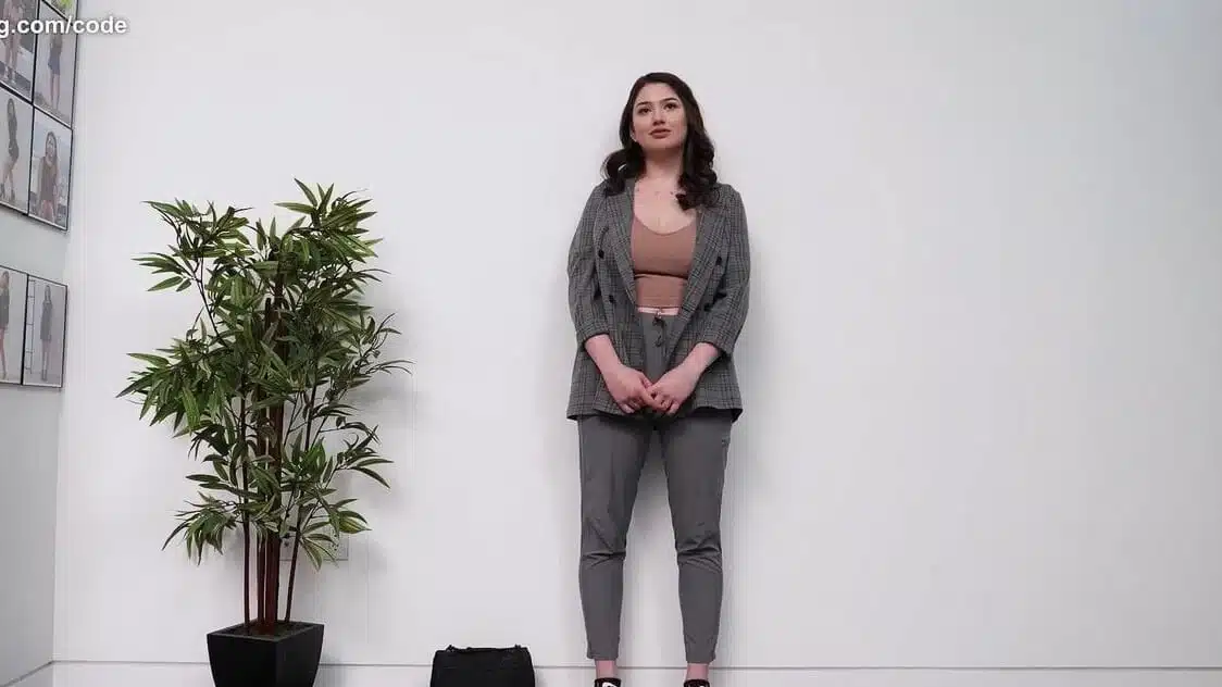 Amazing Big Tits On This Amateur Trying To Get A Job