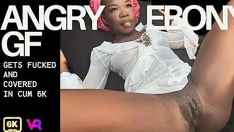 Angry Ebony Girlfriend Gets Fucked And Covered With Amelia Star