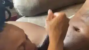 Ball worship and blowjob: Honey