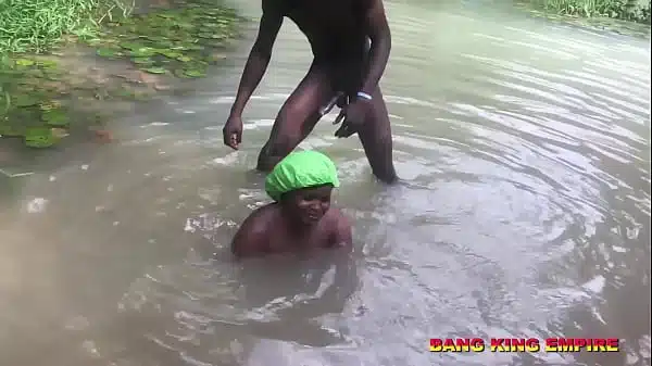 Bang King – An African Hardcore Pornstar Enjoyed His Wet Pussy At Village Stream Bath