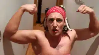 Dana X Muscles In Eating Cock And Balls
