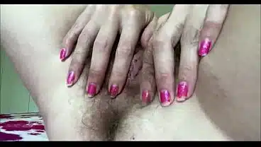Double dripping wet orgasm hairy pussy big clit closeup