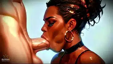 Massive Ass Dark Skin Interracial Mix with Moans (100% AI Generated 4K)