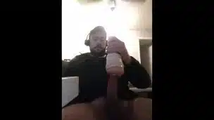 My Fleshlight Works My Big Cock in My Bungalow