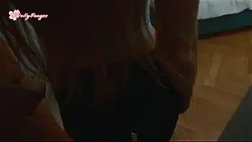 Oops… Step son accidentally cum in step mom after fucked step sister Polly Yangs in shared bed at night in hotel room