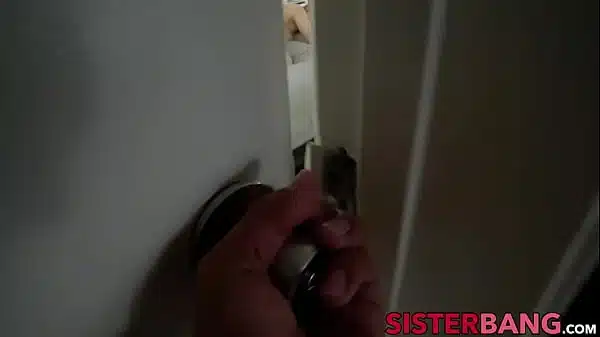 Stepsister teases stepbrother into fucking her smooth pussy