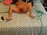 Tied up plump Marry tamed by black Dom
