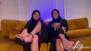 Two horny Hijabis help break your fast with a JOI