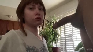 Adorable E-Girl Babe Gives a Sloppy Deep Blowjob