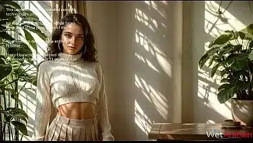 Arab Beauty Sucks Cock and Gets Fucked in Both Holes.[AI]