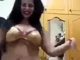Arab MILF with Big Tits Dances at Home