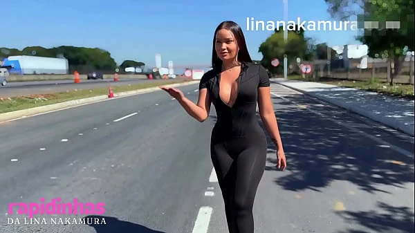 Asiática gostosa fodendo no pelo com negao pirocudo