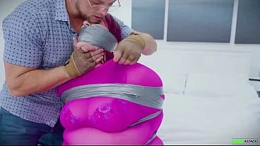 BBW Taped and Encased in Pantyhose Bondage EP