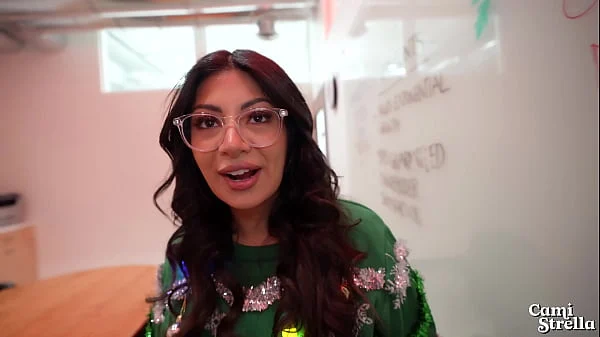 Big Titty Latina Coworker FUCKS me at Office Christmas Party for ALL to Hear