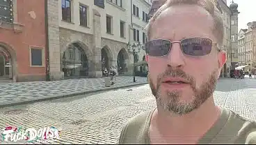 Billie Star Pornstar fucks at hotel with random lost tourist in the street