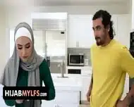Caught Hijabi Stepmom Masturbating, Off For Silence