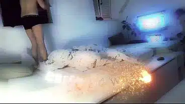 Cheating wife fuck with his stepcousin behind his back