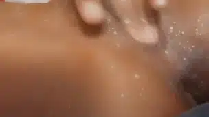 Ebony Rubbing Her Pretty Little Pussy