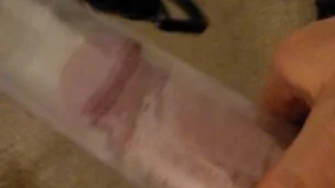 First time pumping the penis