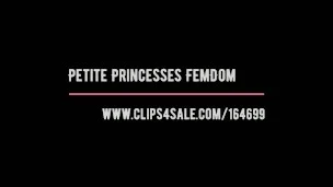 Hot Petite Girl Facesitting In Fishnet Pantyhose and Head Trample Femdom [PREVIEW]
