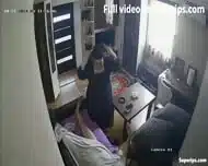 IPCAM Arab husband fucks two types of women