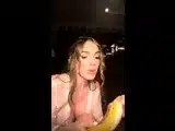 Lyna Perez Cucumber Sucking Live In Fishnet Onlyfans Video