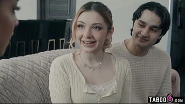 MILF biology teacher tutors horny teen couple about bisexual sex