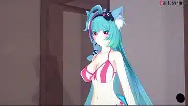 Mint have POV sex in her secondary skin – Neverness to everness (NTE)