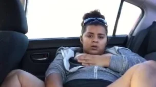 My dildo gets me wet in my car