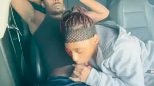 MY STEPSISTER SUCKED MY DICK IN OUR stepmoms CAR