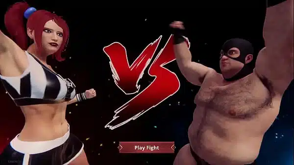 Polly VS Grizzlybear [NF3D Mixed MMA Battle Femdom Combat]