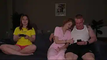 Risky Sex While Friend Plays Video Games – Ashby Winter Can’t Wait