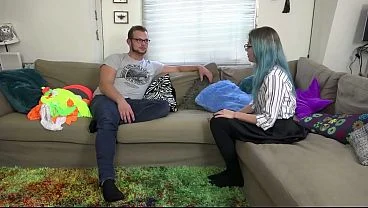 Teen Girl Luna Grey Tied and Gagged with Scarf Bondage EP