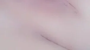 Toying my tight little pussy in the car