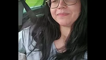 Vaping Naked during Drive Car