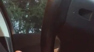 Willie playing with his cock in an Atlanta parking lot
