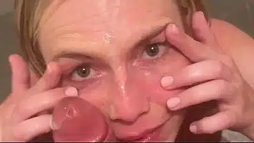 BEHIND THE SCENES! Super American Slut Rebel Rhyder asked Leo Casanova to cum in her eyes in the toilet after the scene