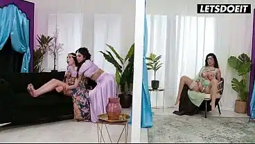 Curvy Indian Lesbians in 69, Two Tongues Deep in Her Soaking Cunt