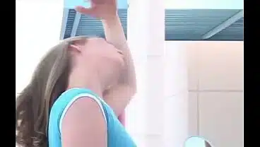 Hot petite teen masturbates hard in solo – Little April