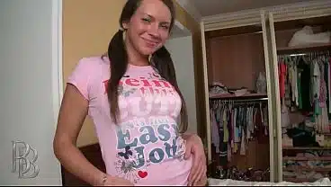Hot Russian BRUNETTE Sucks Cock and Loves Getting Fucked