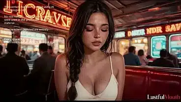 My girlfriend dreamed of going to America. I made her dream come true; we went to all the old American diners, and at each one, she gave me a blowjob. [AI]