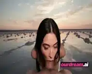 Ourdream | Naked Fun With Petite Asian Trang On The Sunset Salt Flats