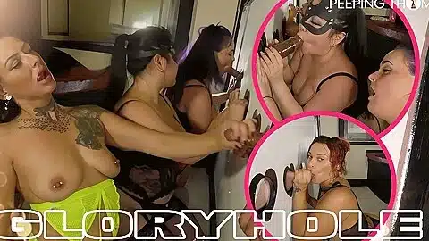 Public Gloryhole – Kali -ivy – Belle – Ebony – Kali Kreme, Ebony Louise And Belle Reynolds