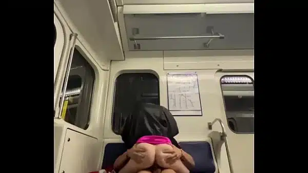 Public sex in a train car in the subway – I was met by a subscriber in the subway and fucked – Darcy Dark