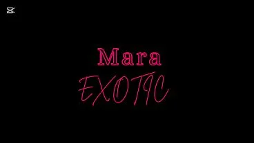Solo Ebony BBW Mara Exotic Pussy Play