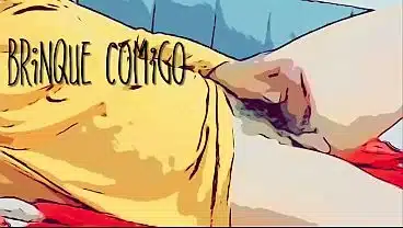 Travesti brinca sozinha no seu quarto de madrugada